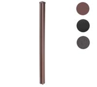 Poteau Wpc Sarthe-Clôture Wpc, Poteau Pilier, Système Enfichable 240cm, Brun Marron