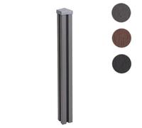 Poteau Wpc Sarthe-Clôture Wpc, Poteau Pilier, Système Enfichable 98cm, Gris Gris