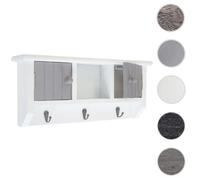 Armoire à clés HWC-A48, boîte à clés avec portes et crochets gris