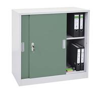 Mendler Armoire à dossiers Boston HWC-F41 90x90x45cm Vert