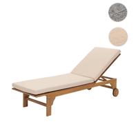 Mendler Bain de soleil en acacia - Beige