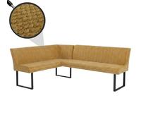 Mendler Banc d'angle HWC-O82 159 x 210 cm Jaune Moutarde