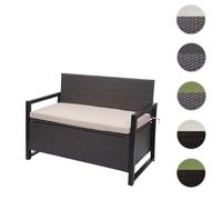 Mendler Banc de jardin 2 places coffre de rangement