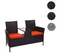 Mendler Banc de jardin avec table - 2 places