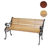 Mendler Banc de jardin bois et fonte - 2 places