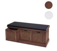 Mendler Banc de rangement chaussures - Marron