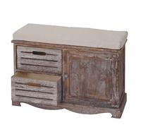 Mendler Banquette vestiaire à chaussures - Marron