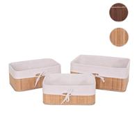 Mendler Boîte de rangement - Bambou
