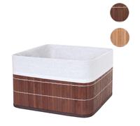 Mendler Boîte de rangement en bambou - Brun