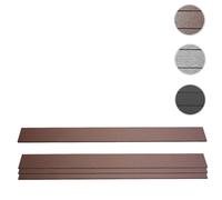 Lot De 4 Lattes Pour Brise-Vue En Wpc Sarthe, Planches Brise-Vent, Approx. 1sqm 180cm, Brun Marron