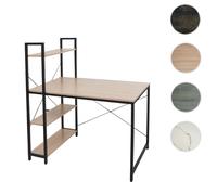 Mendler Bureau avec étagère - Naturel