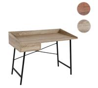 Mendler Bureau d'appoint avec caisson - Chêne