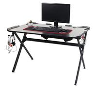 Bureau MENDLER HWC-F11, table d'ordinateur, bureau de jeunesse, jeu en ligne, 120x75cm noir Noir G
