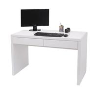 Mendler Bureau informatique avec caisson - Blanc