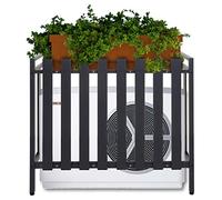 Mendler Cache pour climatiseur/Pompe à Chaleur HWC-K58 métal 80x90x39cm Gris