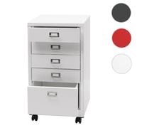 Mendler Caisson de bureau à roulettes - Blanc