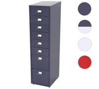 Mendler Caisson de bureau à roulettes - Gris foncé