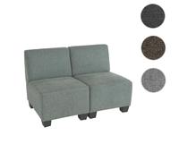 Mendler canapé droit 2 places - Gris
