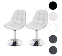 Mendler Cascina - Lot de 2 chaises pivotantes