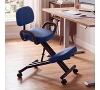 Mendler Chaise à Genoux avec Dossier HWC-Q22 Bleue