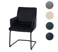 Mendler Chaise cantilever HWC-N60 - Anthracite/Bleu