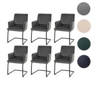 MENDLER Chaise cantilever HWC-N60 - Gris foncé