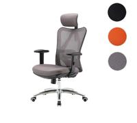 Mendler Chaise de bureau ergonomique - Gris
