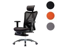 Mendler Chaise de bureau ergonomique - Noir
