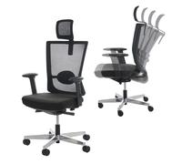 Mendler Chaise de bureau MerryFair Forte - Noir