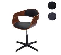 Mendler Chaise de bureau - Noyer noir