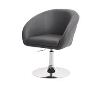 Mendler Chaise de Salle à Manger HWC-F19 Similicuir Gris