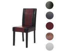 Mendler Chaise de salle à manger Littau - Noir/rouge