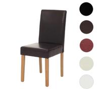 Mendler Chaise de salle Littau Cuir Marron