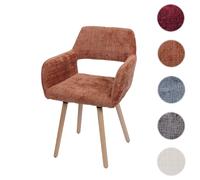 Mendler Chaise de Salle à Manger HWC-A50 I Chenille (465g/m²) MVG Terre Cuite