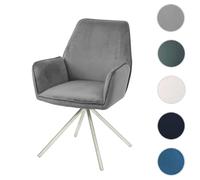 Mendler Chaise HWC-G67 - Gris Foncé