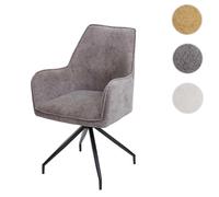 Mendler Chaise HWC-K15 Gris Foncé