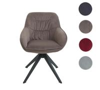 Mendler Chaise HWC-K28 - Brun Tissu