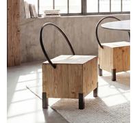 Mendler Chaise HWC-L76 - Bois Massif