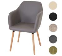Chaise mendler H. 88 cm non pliable interieur en bois marron Gris G
