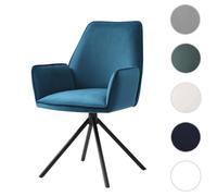 MENDLER Chaise Pivotante HWC-G67 - Bleu Turquoise