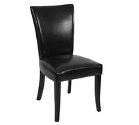 Mendler Chaises Chesterfield - Similicuir noir