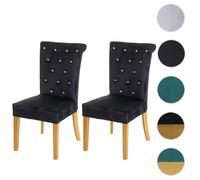 Mendler Chaises de salle à manger HWC-D22 - Noir
