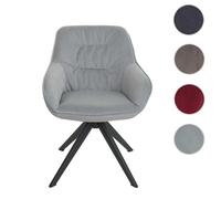 Mendler Chaises de Salle à Manger HWC-K28 - Lot de 6 - Gris Clair