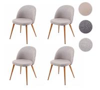 Mendler Chaises HWC-D53 (4) - Gris clair