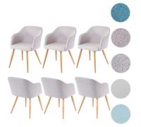 Mendler Chaises HWC-D71 - Gris clair