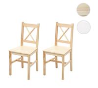 Mendler Chaises HWC-F77 - Bois de Pin