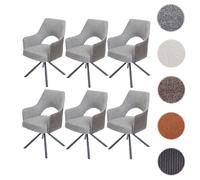 Mendler Chaises HWC-K30 pivotantes