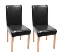 Mendler Chaises Littau - Lot de 2 - Noir