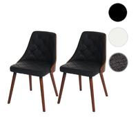 Mendler Chaises Osijek noix lot de 2
