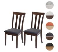 Mendler Chaises Salle à Manger - Gris Foncé